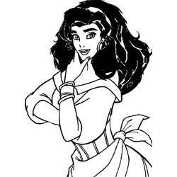 Dibujo para colorear: Esmeralda (Personajes de Dibujos Animados) #182311 - Dibujos para Colorear e Imprimir Gratis