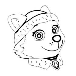 Dibujos para colorear: Everest PAW Patrol - Dibujos para Colorear e Imprimir Gratis