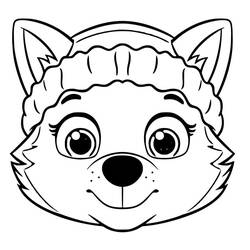 Dibujo para colorear: Everest PAW Patrol (Personajes de Dibujos Animados) #181750 - Dibujos para Colorear e Imprimir Gratis