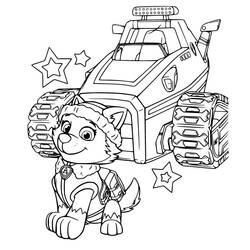 Dibujo para colorear: Everest PAW Patrol (Personajes de Dibujos Animados) #181752 - Dibujos para Colorear e Imprimir Gratis