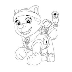 Dibujo para colorear: Everest PAW Patrol (Personajes de Dibujos Animados) #181753 - Dibujos para Colorear e Imprimir Gratis