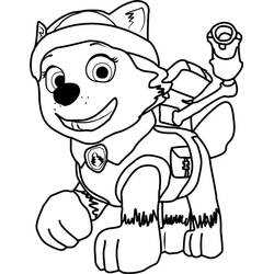 Dibujo para colorear: Everest PAW Patrol (Personajes de Dibujos Animados) #181754 - Dibujos para Colorear e Imprimir Gratis