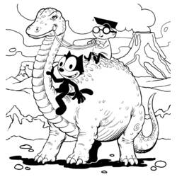 Dibujo para colorear: Félix el Gato (Personajes de Dibujos Animados) #47844 - Dibujos para Colorear e Imprimir Gratis