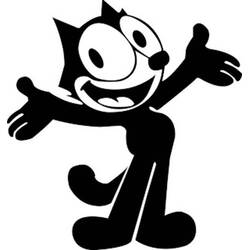 Dibujos para colorear: Félix el Gato - Dibujos para Colorear e Imprimir Gratis