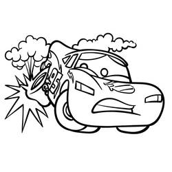 Dibujo para colorear: Flash McQueen (Personajes de Dibujos Animados) #183644 - Dibujos para Colorear e Imprimir Gratis