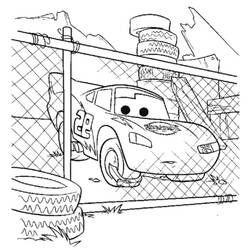 Dibujo para colorear: Flash McQueen (Personajes de Dibujos Animados) #183645 - Dibujos para Colorear e Imprimir Gratis
