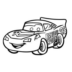 Dibujo para colorear: Flash McQueen (Personajes de Dibujos Animados) #183650 - Dibujos para Colorear e Imprimir Gratis