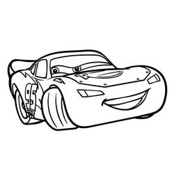 Dibujo para colorear: Flash McQueen (Personajes de Dibujos Animados) #183652 - Dibujos para Colorear e Imprimir Gratis