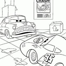 Dibujo para colorear: Flash McQueen (Personajes de Dibujos Animados) #183655 - Dibujos para Colorear e Imprimir Gratis