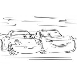 Dibujo para colorear: Flash McQueen (Personajes de Dibujos Animados) #183659 - Dibujos para Colorear e Imprimir Gratis