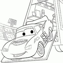Dibujo para colorear: Flash McQueen (Personajes de Dibujos Animados) #183662 - Dibujos para Colorear e Imprimir Gratis