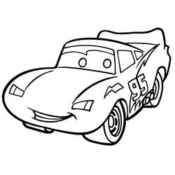 Dibujo para colorear: Flash McQueen (Personajes de Dibujos Animados) #183665 - Dibujos para Colorear e Imprimir Gratis