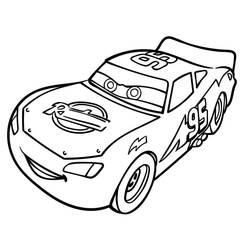 Dibujo para colorear: Flash McQueen (Personajes de Dibujos Animados) #183666 - Dibujos para Colorear e Imprimir Gratis