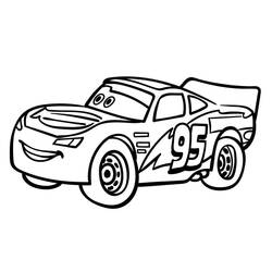 Dibujo para colorear: Flash McQueen (Personajes de Dibujos Animados) #183667 - Dibujos para Colorear e Imprimir Gratis