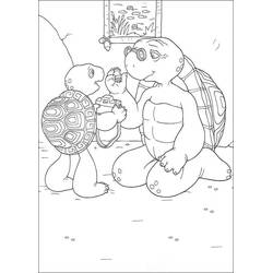 Dibujo para colorear: Franklin (Personajes de Dibujos Animados) #189055 - Dibujos para Colorear e Imprimir Gratis