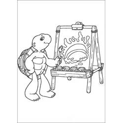 Dibujo para colorear: Franklin (Personajes de Dibujos Animados) #189072 - Dibujos para Colorear e Imprimir Gratis