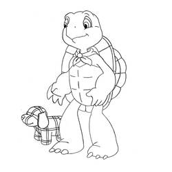 Dibujo para colorear: Franklin (Personajes de Dibujos Animados) #189084 - Dibujos para Colorear e Imprimir Gratis