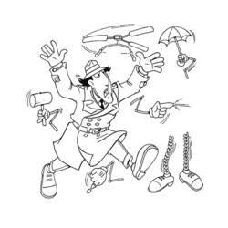 Dibujo para colorear: Gadget Inspector (Personajes de Dibujos Animados) #38879 - Dibujos para Colorear e Imprimir Gratis