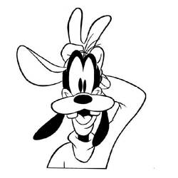 Dibujo para colorear: Goofy (Personajes de Dibujos Animados) #196255 - Dibujos para Colorear e Imprimir Gratis