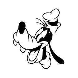 Dibujo para colorear: Goofy (Personajes de Dibujos Animados) #196257 - Dibujos para Colorear e Imprimir Gratis