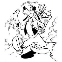 Dibujo para colorear: Goofy (Personajes de Dibujos Animados) #196259 - Dibujos para Colorear e Imprimir Gratis