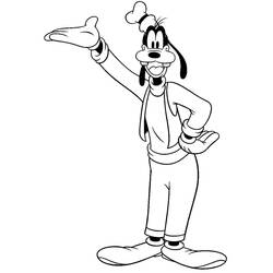 Dibujo para colorear: Goofy (Personajes de Dibujos Animados) #196263 - Dibujos para Colorear e Imprimir Gratis