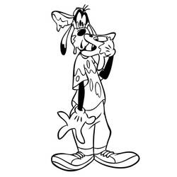 Dibujo para colorear: Goofy (Personajes de Dibujos Animados) #196265 - Dibujos para Colorear e Imprimir Gratis