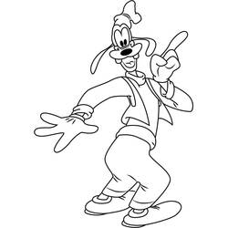 Dibujo para colorear: Goofy (Personajes de Dibujos Animados) #196268 - Dibujos para Colorear e Imprimir Gratis