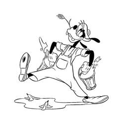 Dibujo para colorear: Goofy (Personajes de Dibujos Animados) #196269 - Dibujos para Colorear e Imprimir Gratis