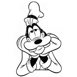 Dibujo para colorear: Goofy (Personajes de Dibujos Animados) #196270 - Dibujos para Colorear e Imprimir Gratis