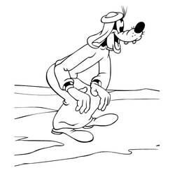 Dibujo para colorear: Goofy (Personajes de Dibujos Animados) #196271 - Dibujos para Colorear e Imprimir Gratis