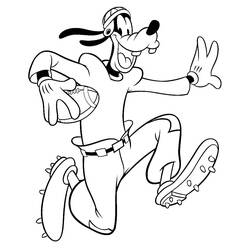 Dibujo para colorear: Goofy (Personajes de Dibujos Animados) #196272 - Dibujos para Colorear e Imprimir Gratis