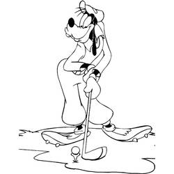 Dibujo para colorear: Goofy (Personajes de Dibujos Animados) #196273 - Dibujos para Colorear e Imprimir Gratis