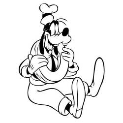 Dibujo para colorear: Goofy (Personajes de Dibujos Animados) #196274 - Dibujos para Colorear e Imprimir Gratis