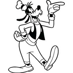 Dibujo para colorear: Goofy (Personajes de Dibujos Animados) #196277 - Dibujos para Colorear e Imprimir Gratis