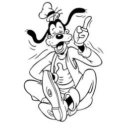 Dibujo para colorear: Goofy (Personajes de Dibujos Animados) #196279 - Dibujos para Colorear e Imprimir Gratis