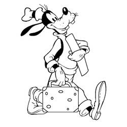 Dibujo para colorear: Goofy (Personajes de Dibujos Animados) #196282 - Dibujos para Colorear e Imprimir Gratis