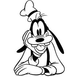 Dibujo para colorear: Goofy (Personajes de Dibujos Animados) #196284 - Dibujos para Colorear e Imprimir Gratis