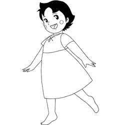 Dibujo para colorear: Heidi (Personajes de Dibujos Animados) #186784 - Dibujos para Colorear e Imprimir Gratis
