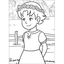 Dibujo para colorear: Heidi (Personajes de Dibujos Animados) #186785 - Dibujos para Colorear e Imprimir Gratis