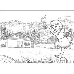 Dibujo para colorear: Heidi (Personajes de Dibujos Animados) #186787 - Dibujos para Colorear e Imprimir Gratis