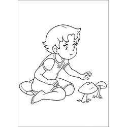 Dibujo para colorear: Heidi (Personajes de Dibujos Animados) #186789 - Dibujos para Colorear e Imprimir Gratis