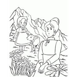 Dibujo para colorear: Heidi (Personajes de Dibujos Animados) #186792 - Dibujos para Colorear e Imprimir Gratis