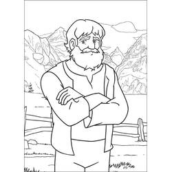 Dibujo para colorear: Heidi (Personajes de Dibujos Animados) #186802 - Dibujos para Colorear e Imprimir Gratis
