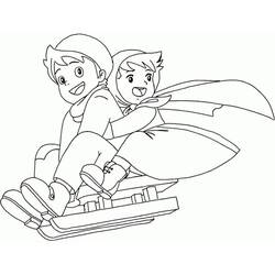 Dibujo para colorear: Heidi (Personajes de Dibujos Animados) #186805 - Dibujos para Colorear e Imprimir Gratis