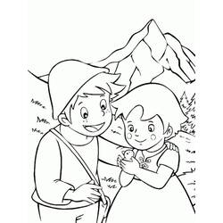 Dibujo para colorear: Heidi (Personajes de Dibujos Animados) #186806 - Dibujos para Colorear e Imprimir Gratis