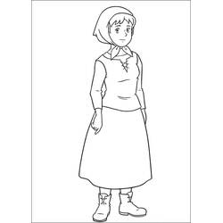 Dibujo para colorear: Heidi (Personajes de Dibujos Animados) #186807 - Dibujos para Colorear e Imprimir Gratis