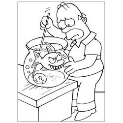 Dibujo para colorear: Homer Simpson (Personajes de Dibujos Animados) #188183 - Dibujos para Colorear e Imprimir Gratis