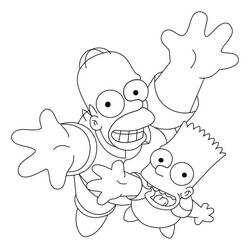 Dibujo para colorear: Homer Simpson (Personajes de Dibujos Animados) #188184 - Dibujos para Colorear e Imprimir Gratis