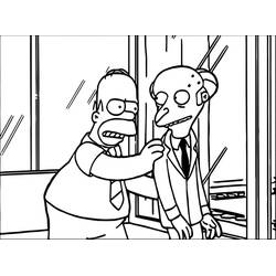 Dibujo para colorear: Homer Simpson (Personajes de Dibujos Animados) #188185 - Dibujos para Colorear e Imprimir Gratis